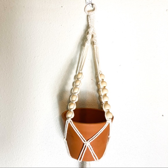 38” and 31” Set of 2 Macrame Plant Holders - Picture 10 of 11